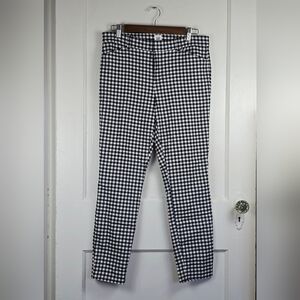 Gap Gingham Signature Skinny Ankle Pants 10
